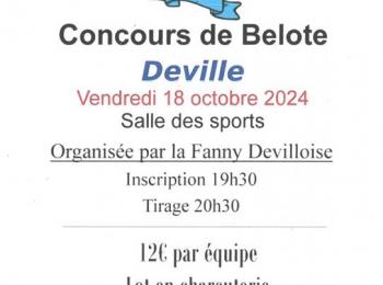 Concours de belote de la Fanny Devilloise